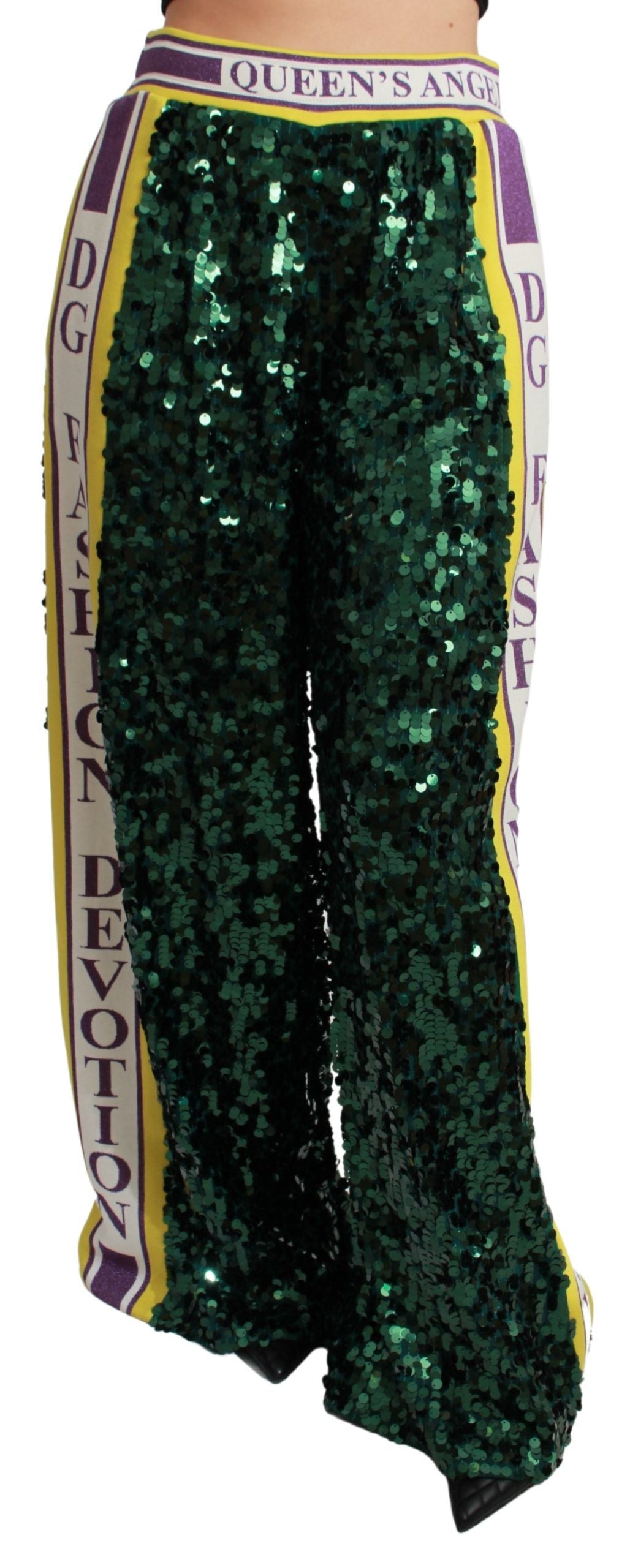 Dolce & Gabbana Exclusive Multicolor Sequined Pants Dolce & Gabbana