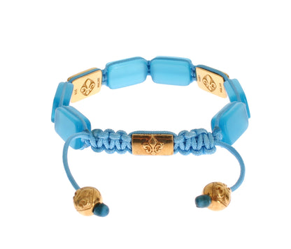 Nialaya Elegant Blue Opal & Diamond-Studded Bracelet Nialaya