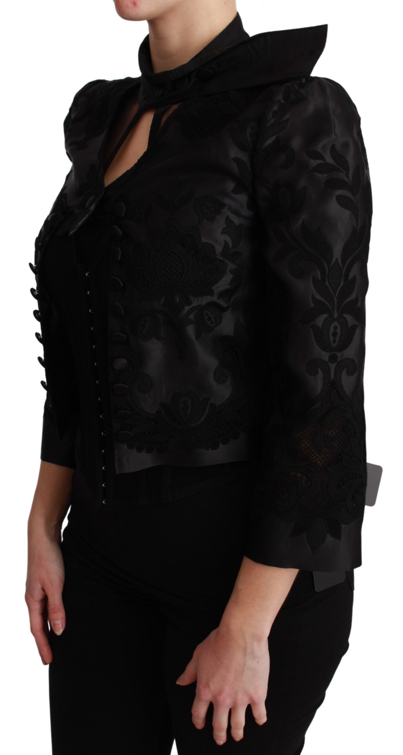 Dolce & Gabbana Exquisite Floral Jacquard Corset Blazer Dolce & Gabbana