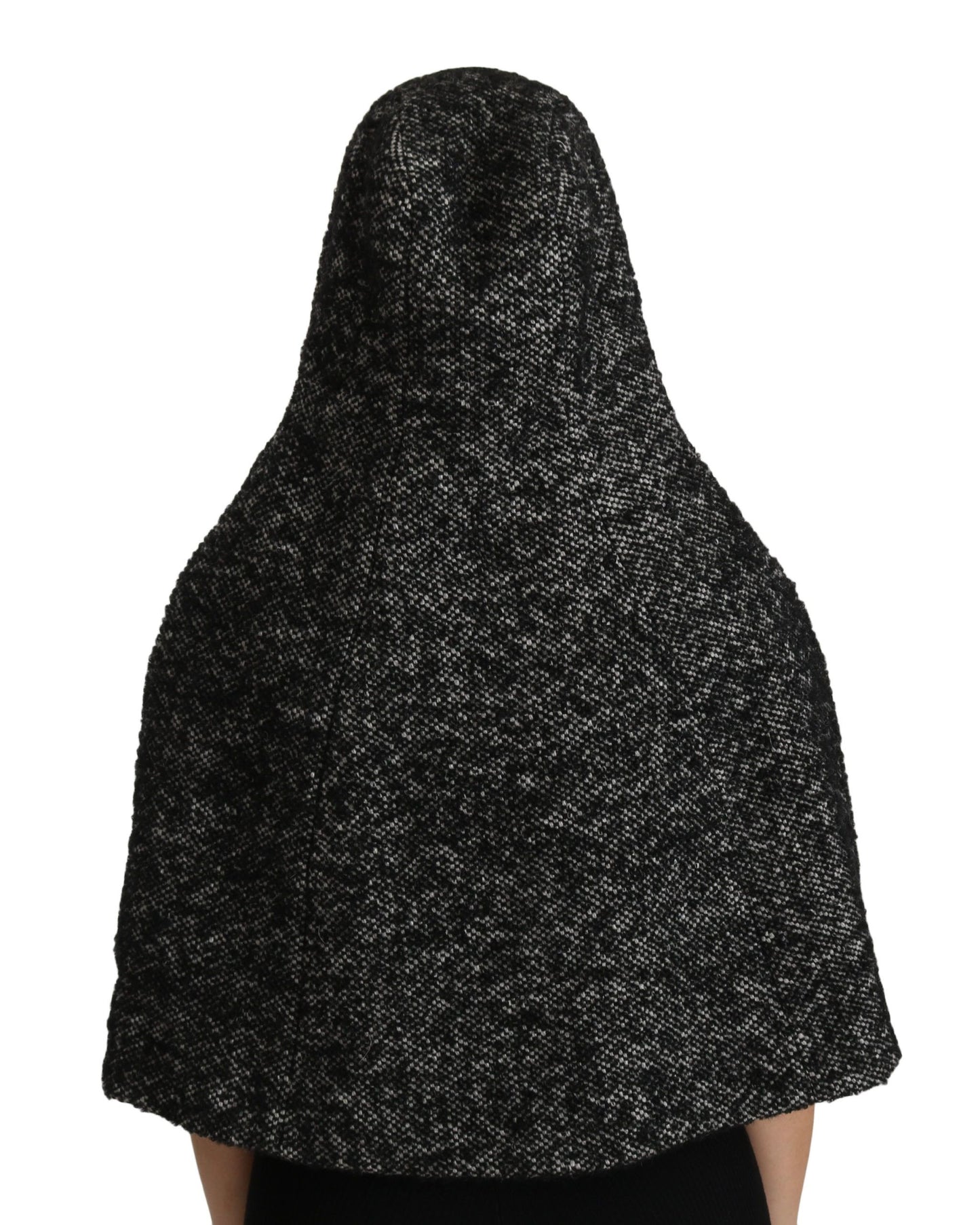 Dolce & Gabbana Elegant Gray Wool Hooded Scarf by Iconic Italian Label Dolce & Gabbana