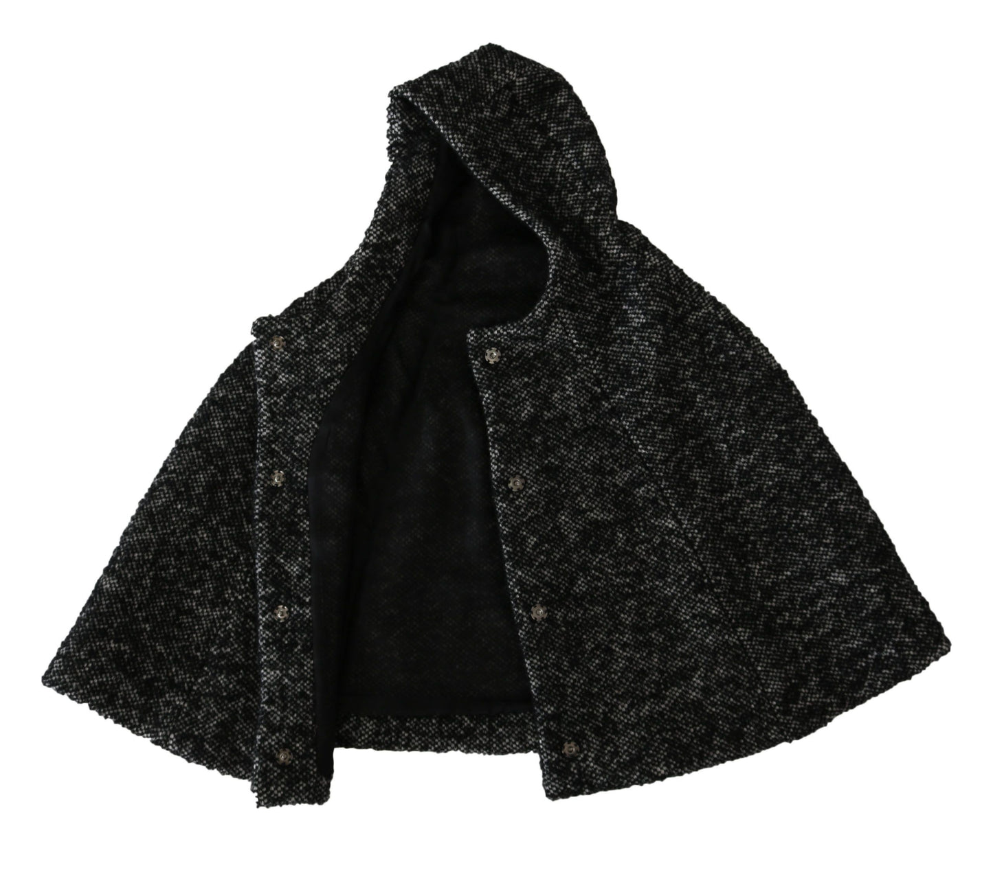 Dolce & Gabbana Elegant Gray Wool Hooded Scarf by Iconic Italian Label Dolce & Gabbana