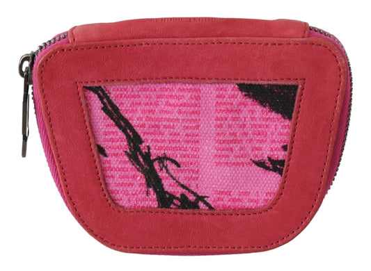 PINKO Elegant Pink Fabric Coin Wallet PINKO