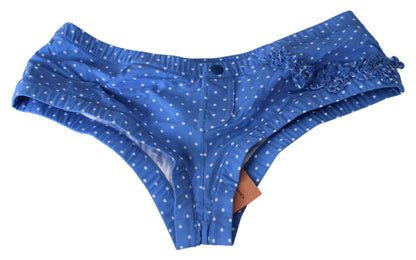 Ermanno Scervino Chic Blue Dotted Designer Bikini Set Ermanno Scervino