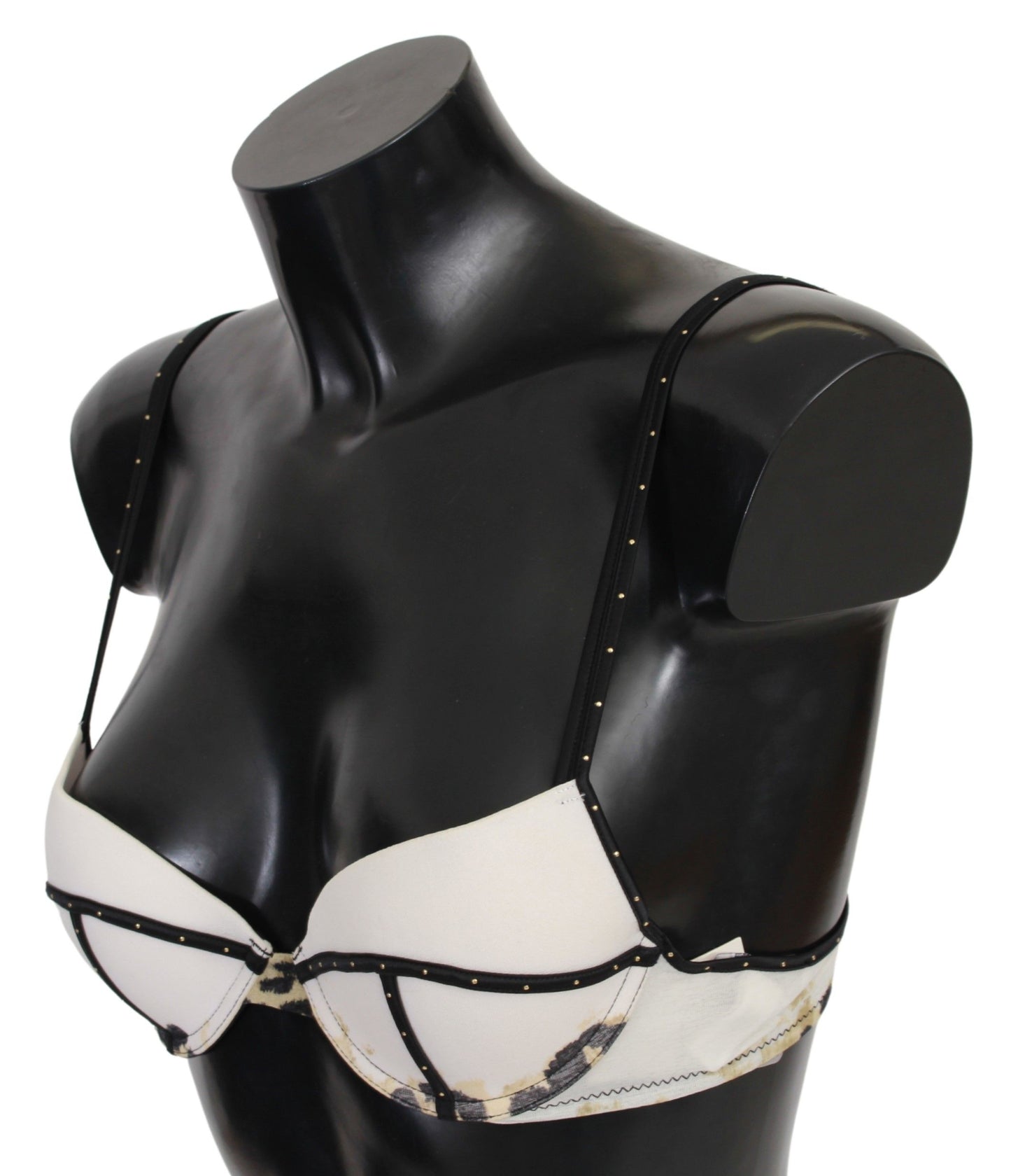 Just Cavalli Elegant White Push-Up Bra With Logo Details Just Cavalli