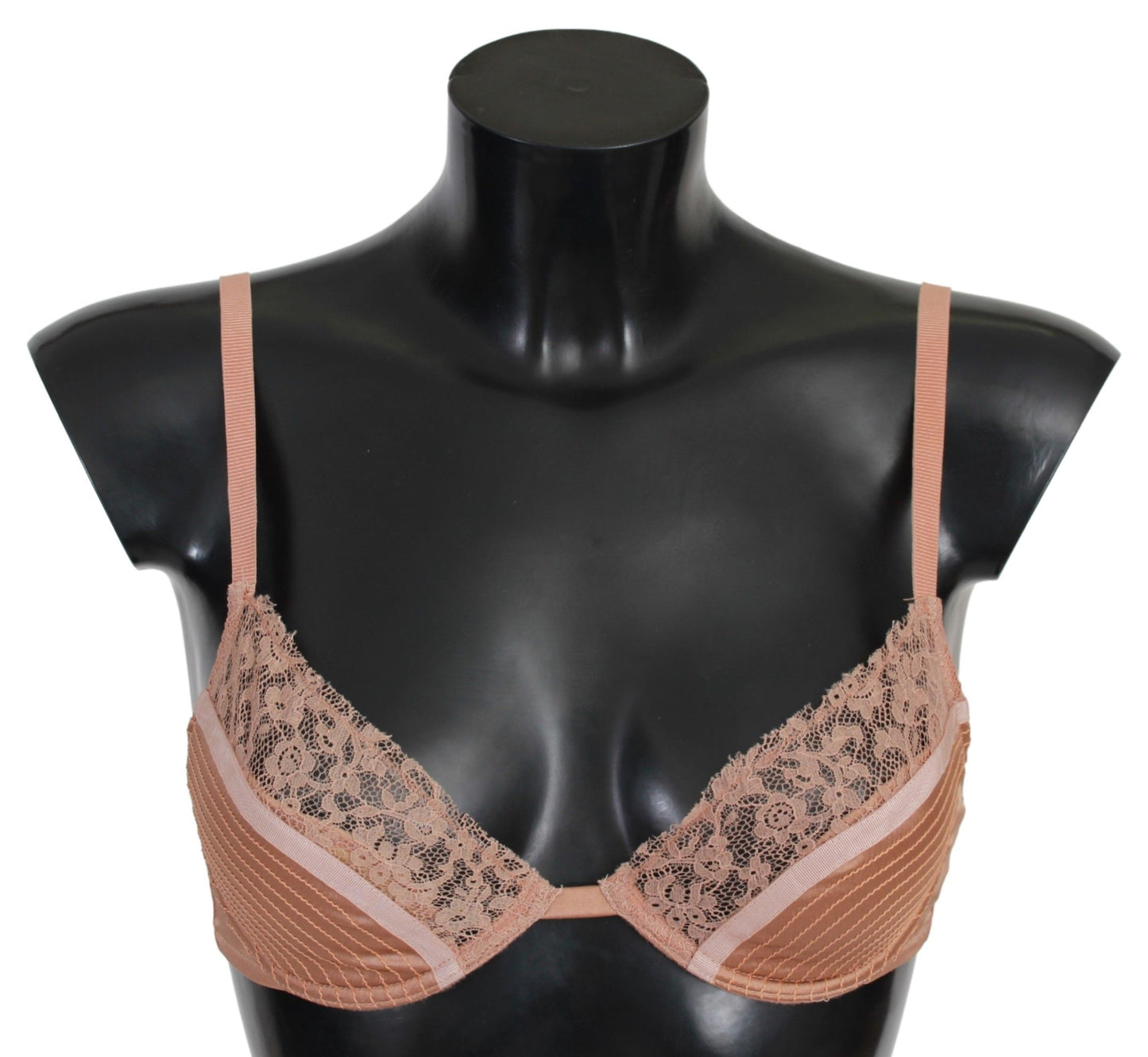 Ermanno Scervino Elegant Nude Lace Push-Up Bra Ermanno Scervino