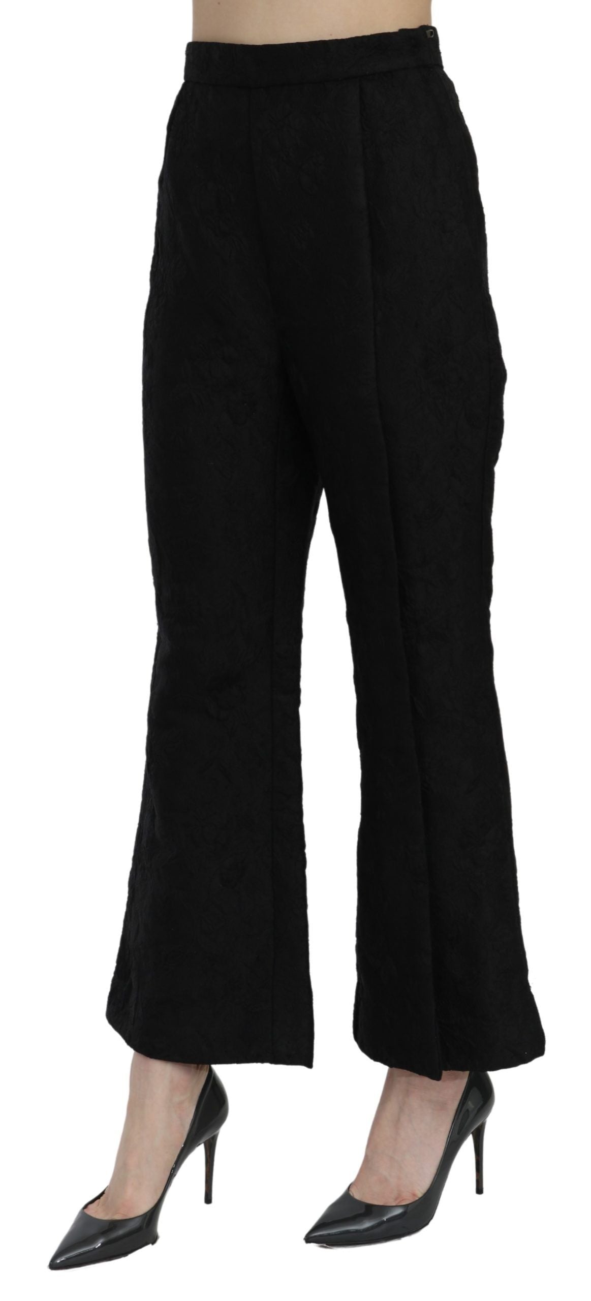 Dolce & Gabbana Chic High Waist Flared Cropped Pants Dolce & Gabbana