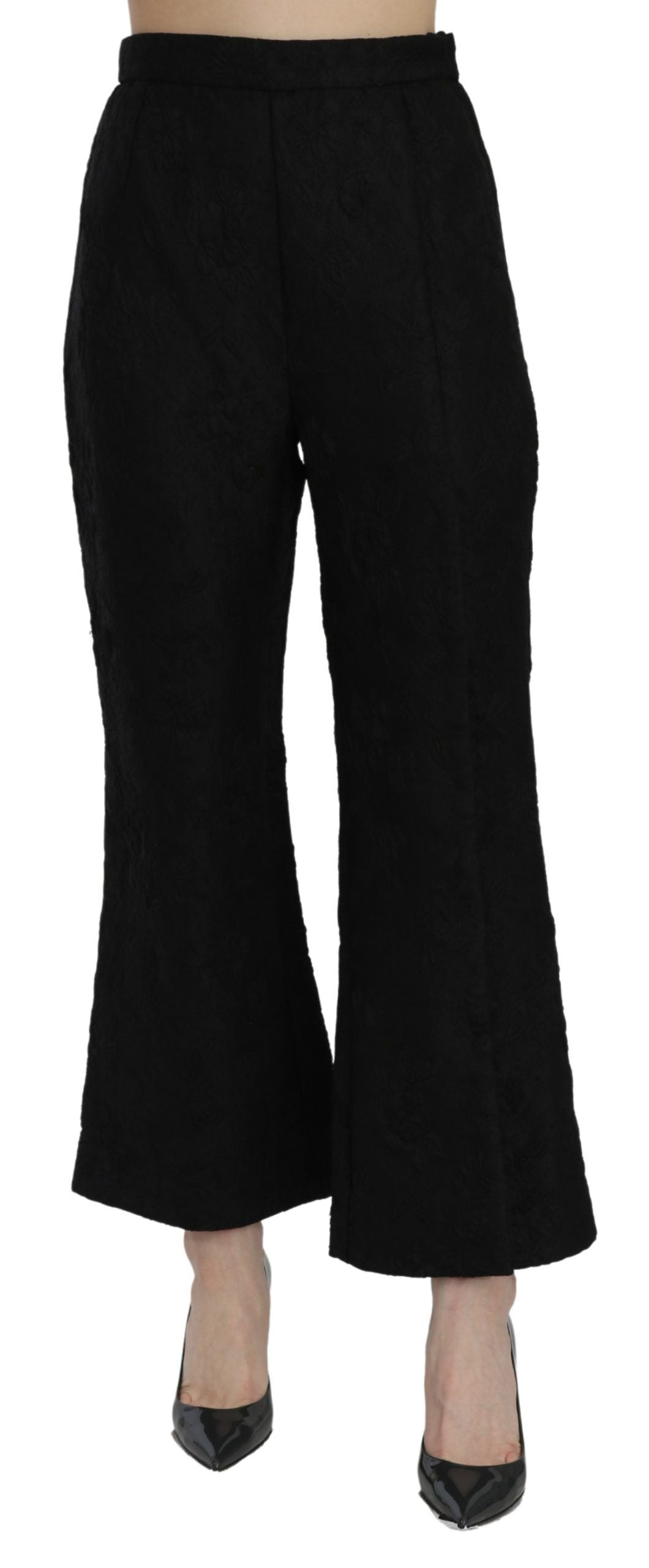 Dolce & Gabbana Chic High Waist Flared Cropped Pants Dolce & Gabbana