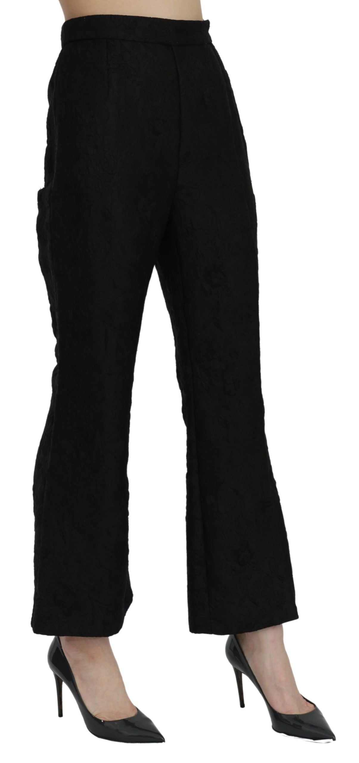 Dolce & Gabbana Chic High Waist Flared Cropped Pants Dolce & Gabbana