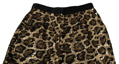 Dolce & Gabbana Elegant High Waist Skinny Sequined Pants Dolce & Gabbana