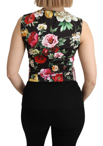 Dolce & Gabbana Chic Sleeveless Vest in Pink Hues Dolce & Gabbana