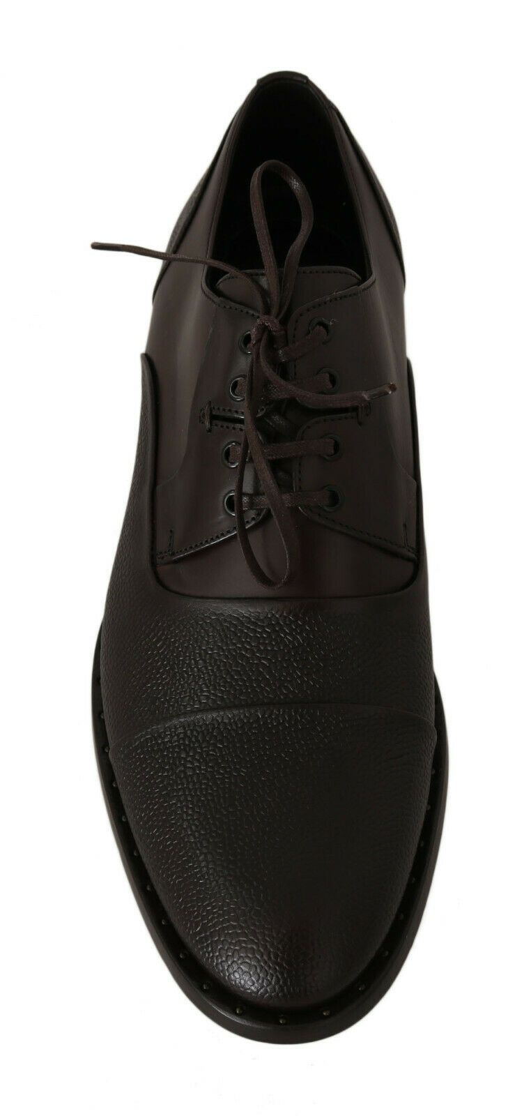 Dolce & Gabbana Elegant Brown Leather Formal Lace-ups Dolce & Gabbana