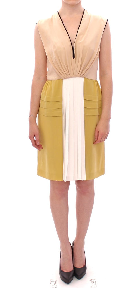 FILOS Multicolor Silk Sheath Dress Sleeveless FILOS