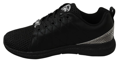 Philipp Plein Elegant Black Gisella Sneakers Philipp Plein