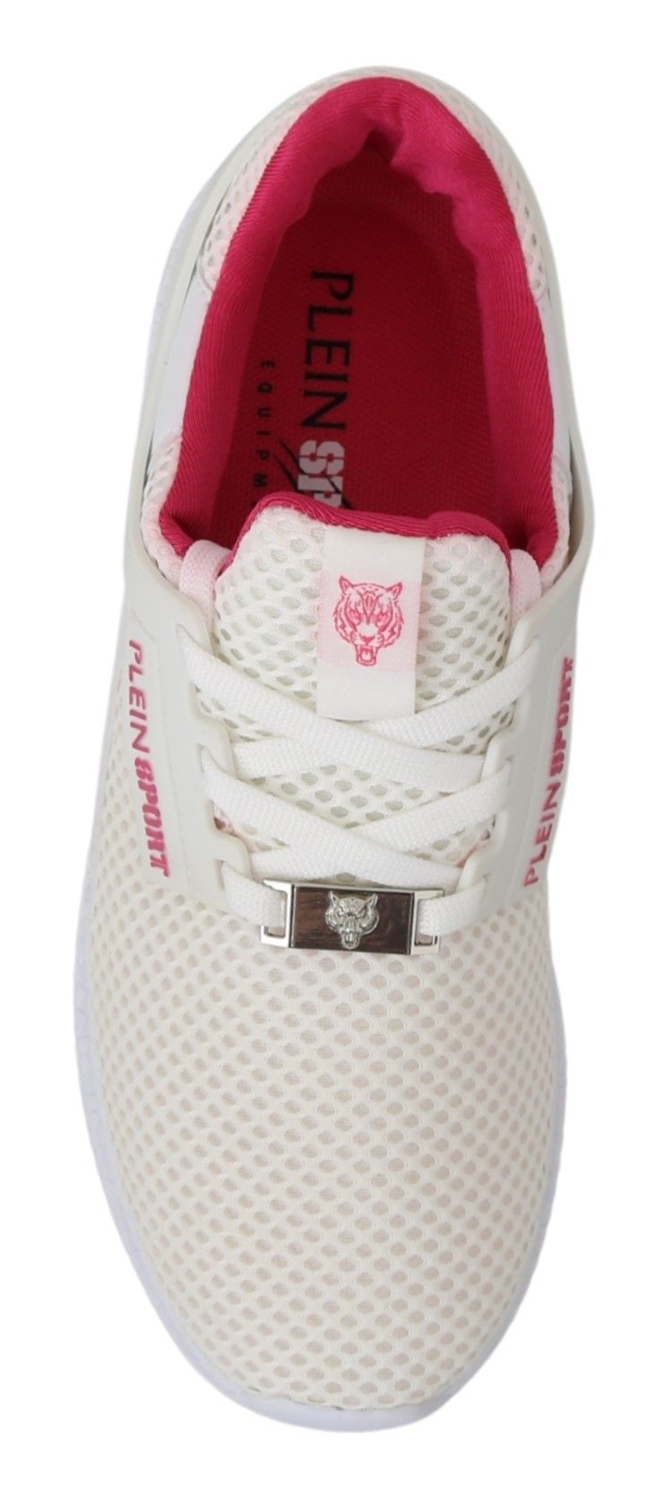 Philipp Plein Chic White Becky Sneakers with Pink Accents Philipp Plein