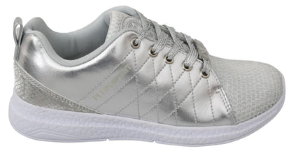 Philipp Plein Sleek Silver Sneakers for Trendsetters Philipp Plein