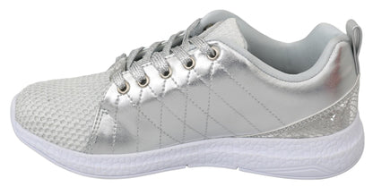 Philipp Plein Sleek Silver Sneakers for Trendsetters Philipp Plein