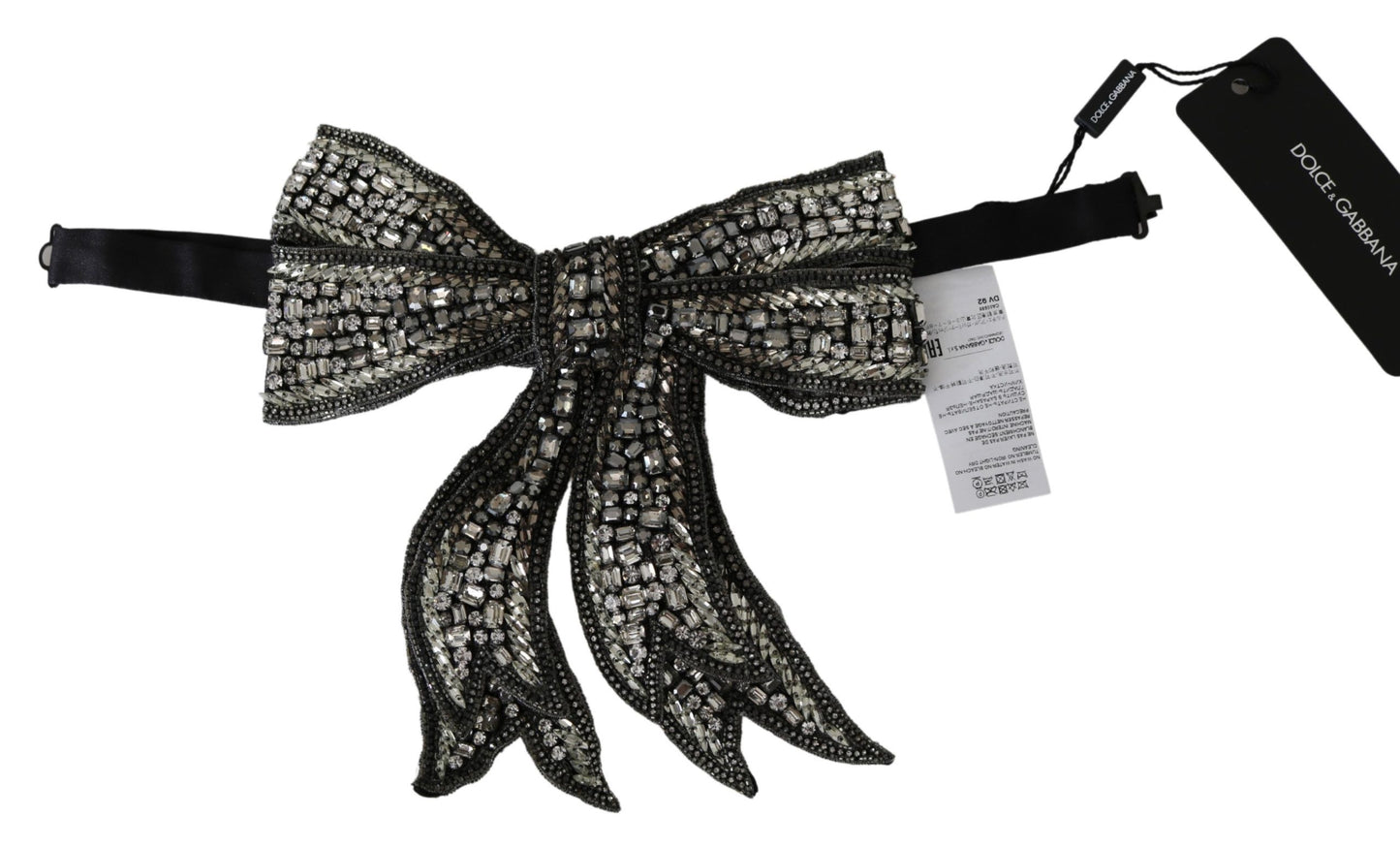 Dolce & Gabbana Elegant Silver Silk Bowtie Dolce & Gabbana