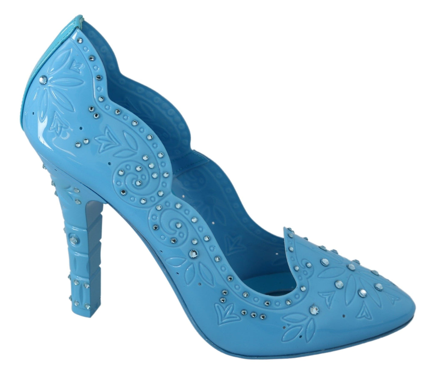 Dolce & Gabbana Crystal Embellished Blue Cinderella Pumps Dolce & Gabbana