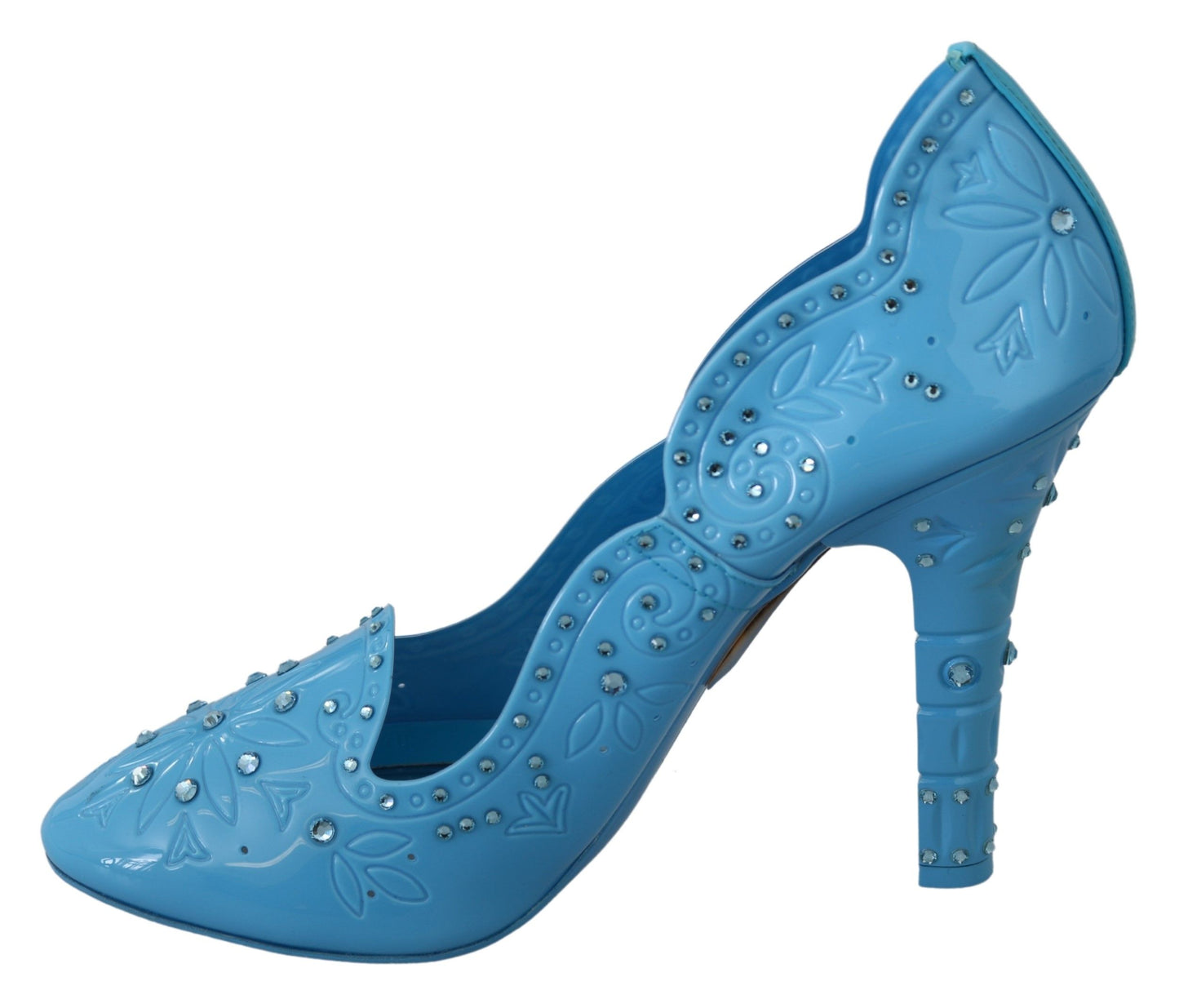 Dolce & Gabbana Crystal Embellished Blue Cinderella Pumps Dolce & Gabbana