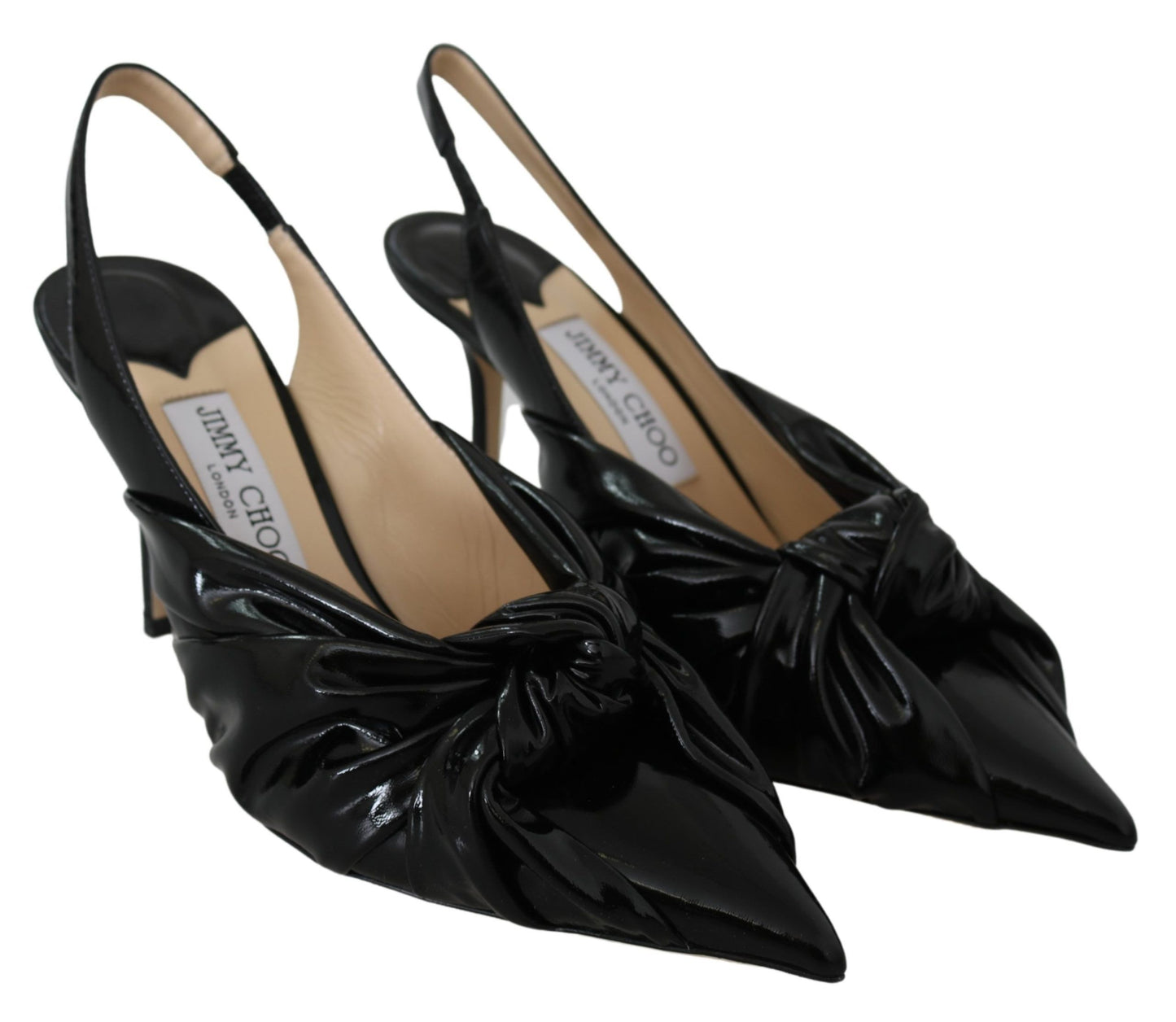 Jimmy Choo Elegant Black Leather Pointed Toe Pumps Jimmy Choo