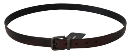 Dolce & Gabbana Elegant Leather Belt in Classic Brown Dolce & Gabbana