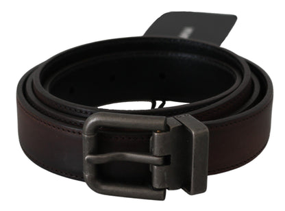 Dolce & Gabbana Elegant Leather Belt in Classic Brown Dolce & Gabbana