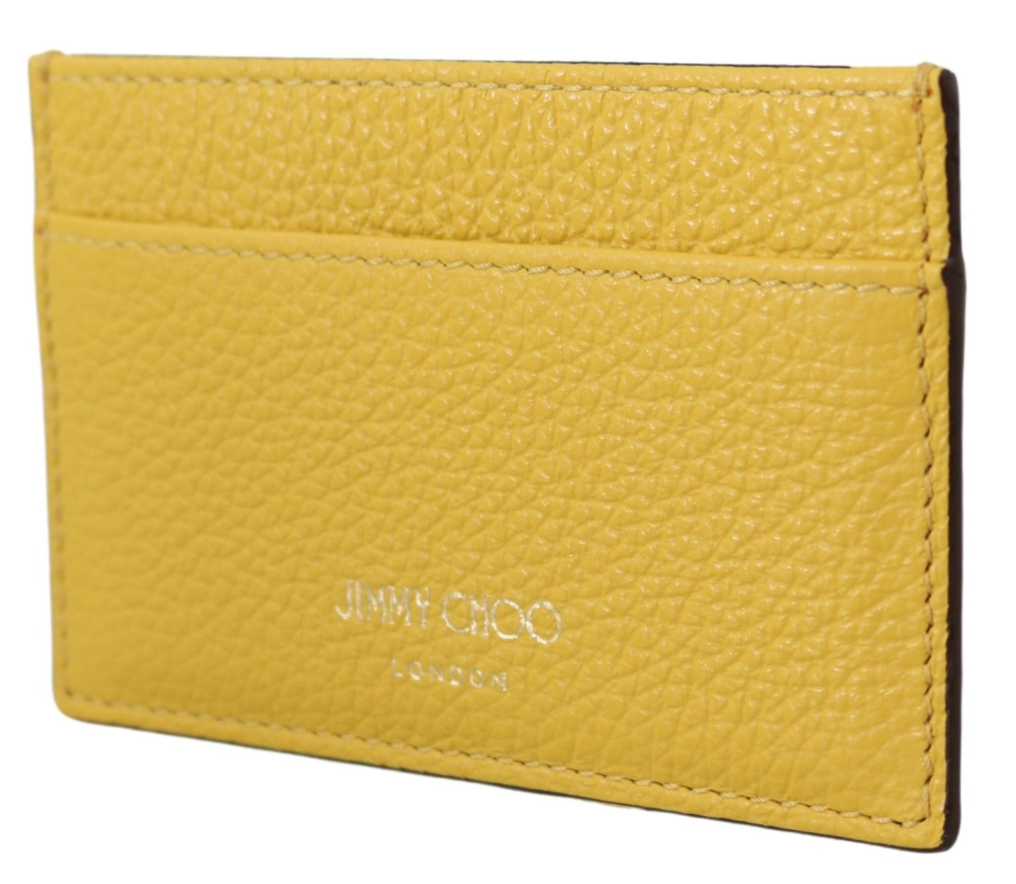 Jimmy Choo Sunshine Yellow Leather Card Holder Jimmy Choo