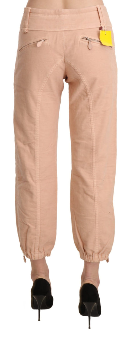 Ermanno Scervino Chic Beige Cropped Cotton Pants Ermanno Scervino