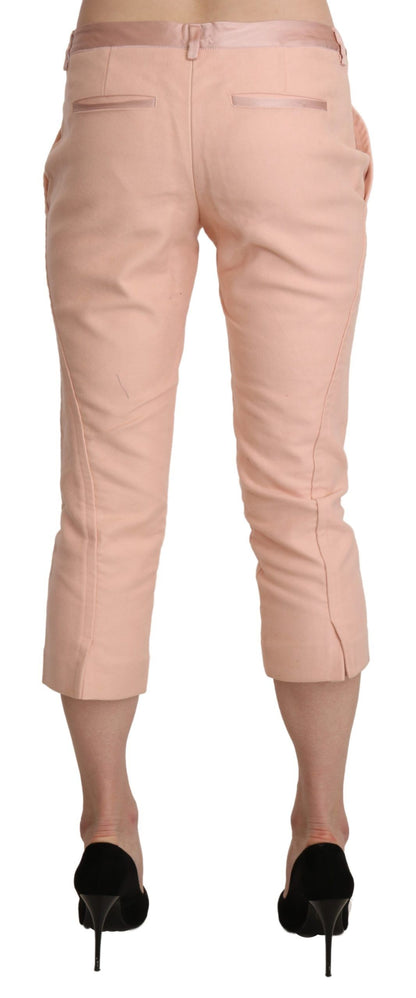 Ermanno Scervino Chic Pink Skinny Capri Pants Ermanno Scervino