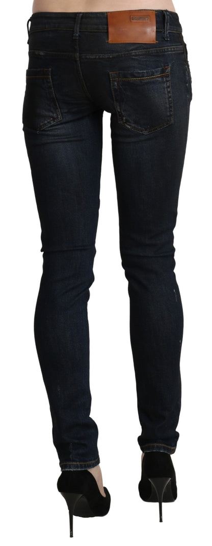 Acht Sleek Black Washed Skinny Jeans Acht