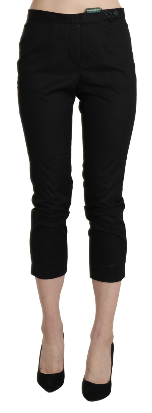 BENCIVENGA Elegant High Waist Skinny Cropped Pants BENCIVENGA