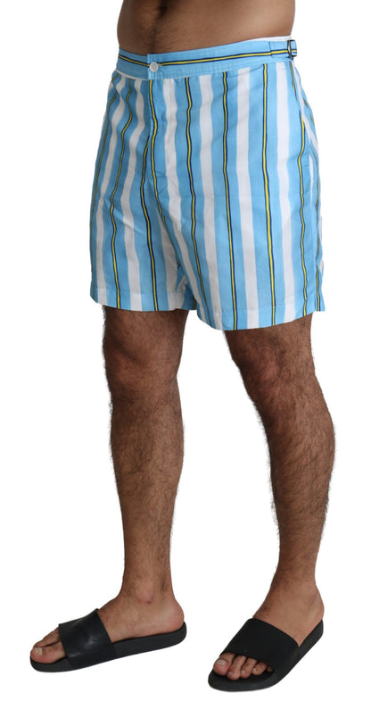 Dolce & Gabbana Striped Elegance Swim Shorts Dolce & Gabbana