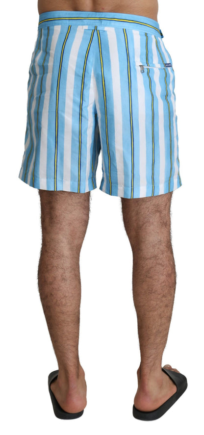 Dolce & Gabbana Striped Elegance Swim Shorts Dolce & Gabbana