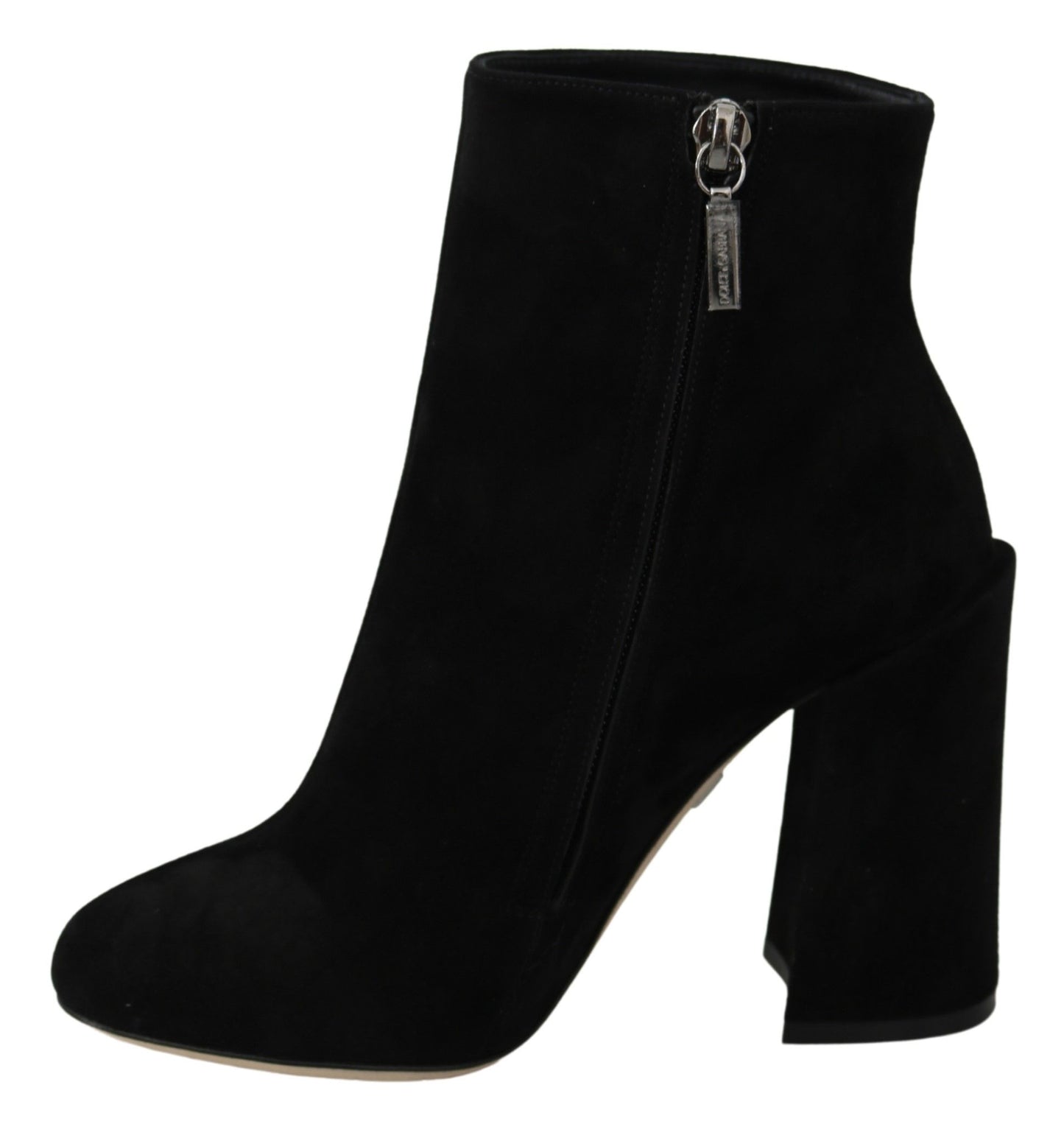 Dolce & Gabbana Embroidered Ankle Boots in Lambskin Suede Dolce & Gabbana