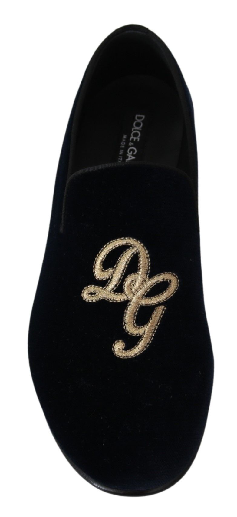 Dolce & Gabbana Elegant Blue Embroidered Loafers Dolce & Gabbana