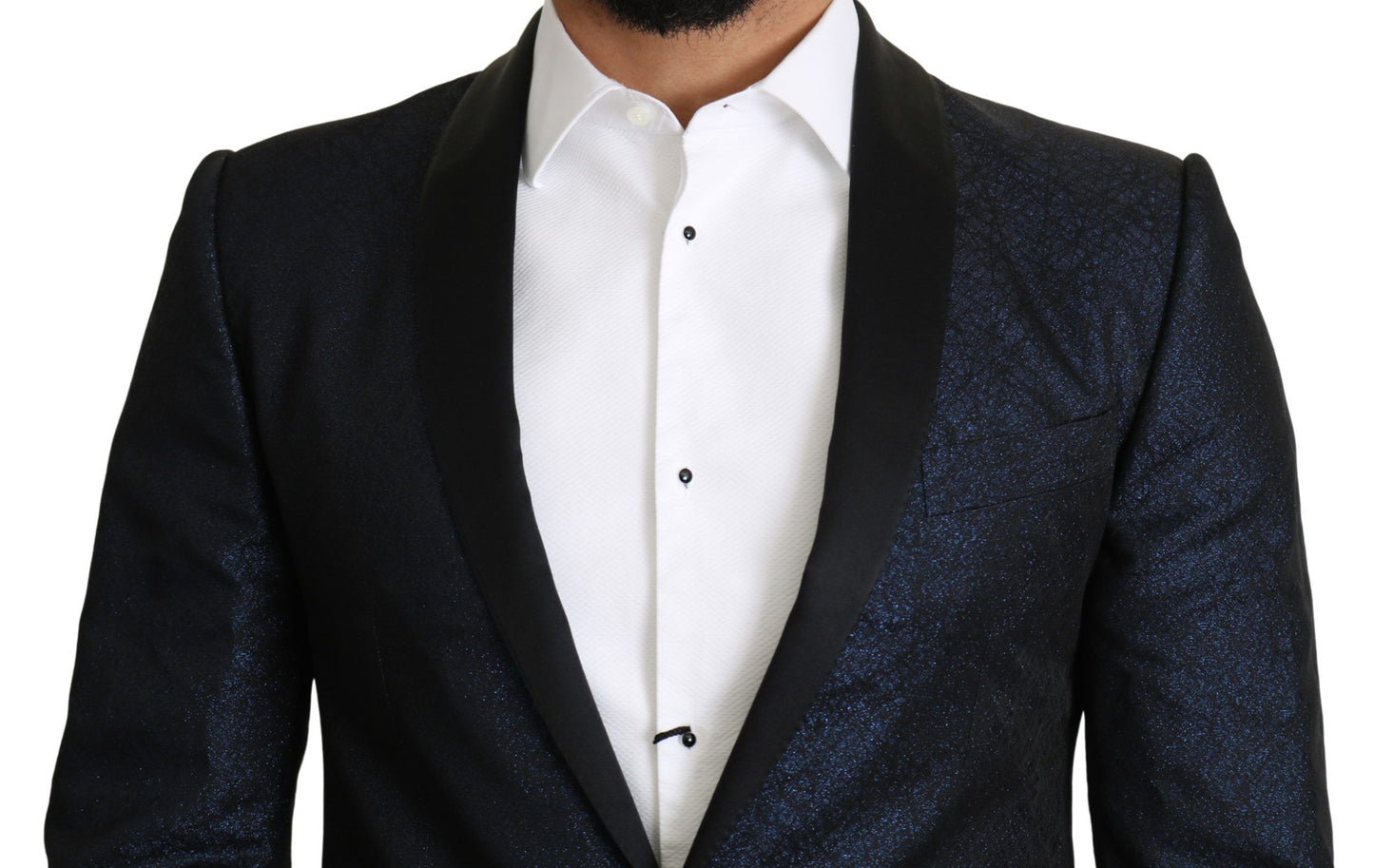 Dolce & Gabbana Elegant Martini Blue Slim Fit Blazer Dolce & Gabbana