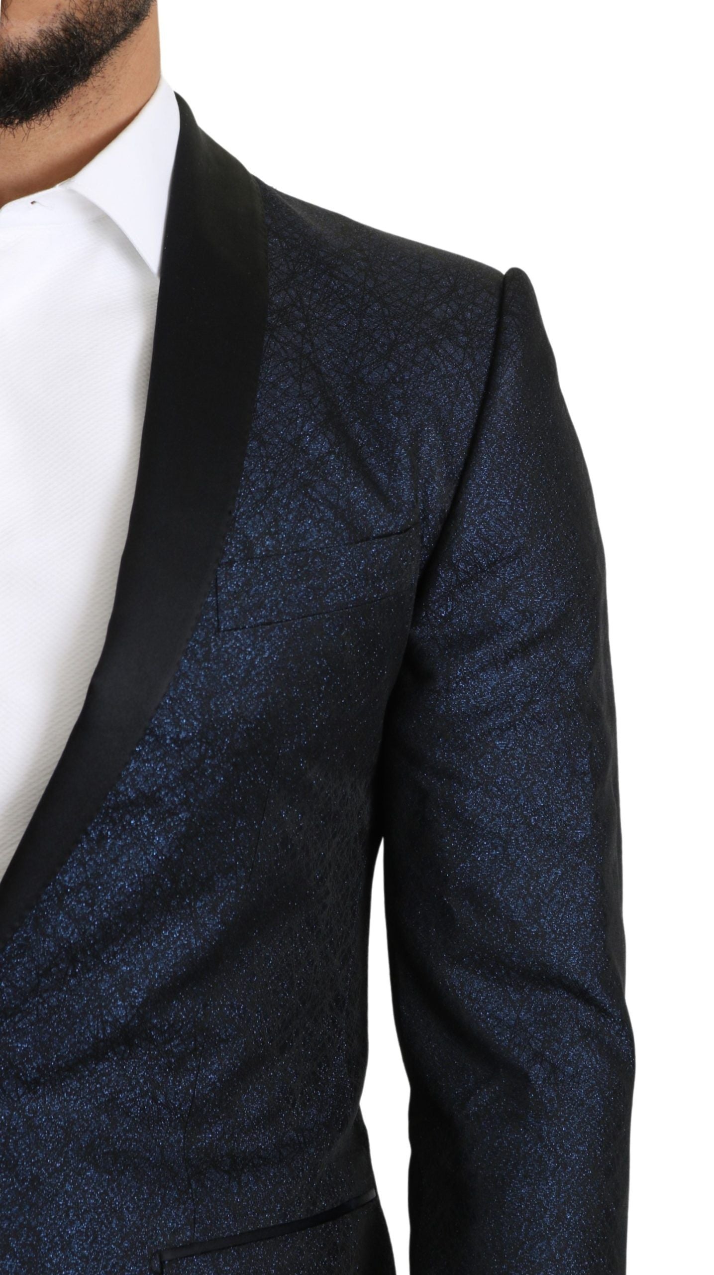 Dolce & Gabbana Elegant Martini Blue Slim Fit Blazer Dolce & Gabbana