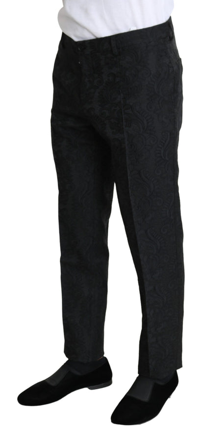 Dolce & Gabbana Elegant Floral Brocade Dress Trousers Dolce & Gabbana