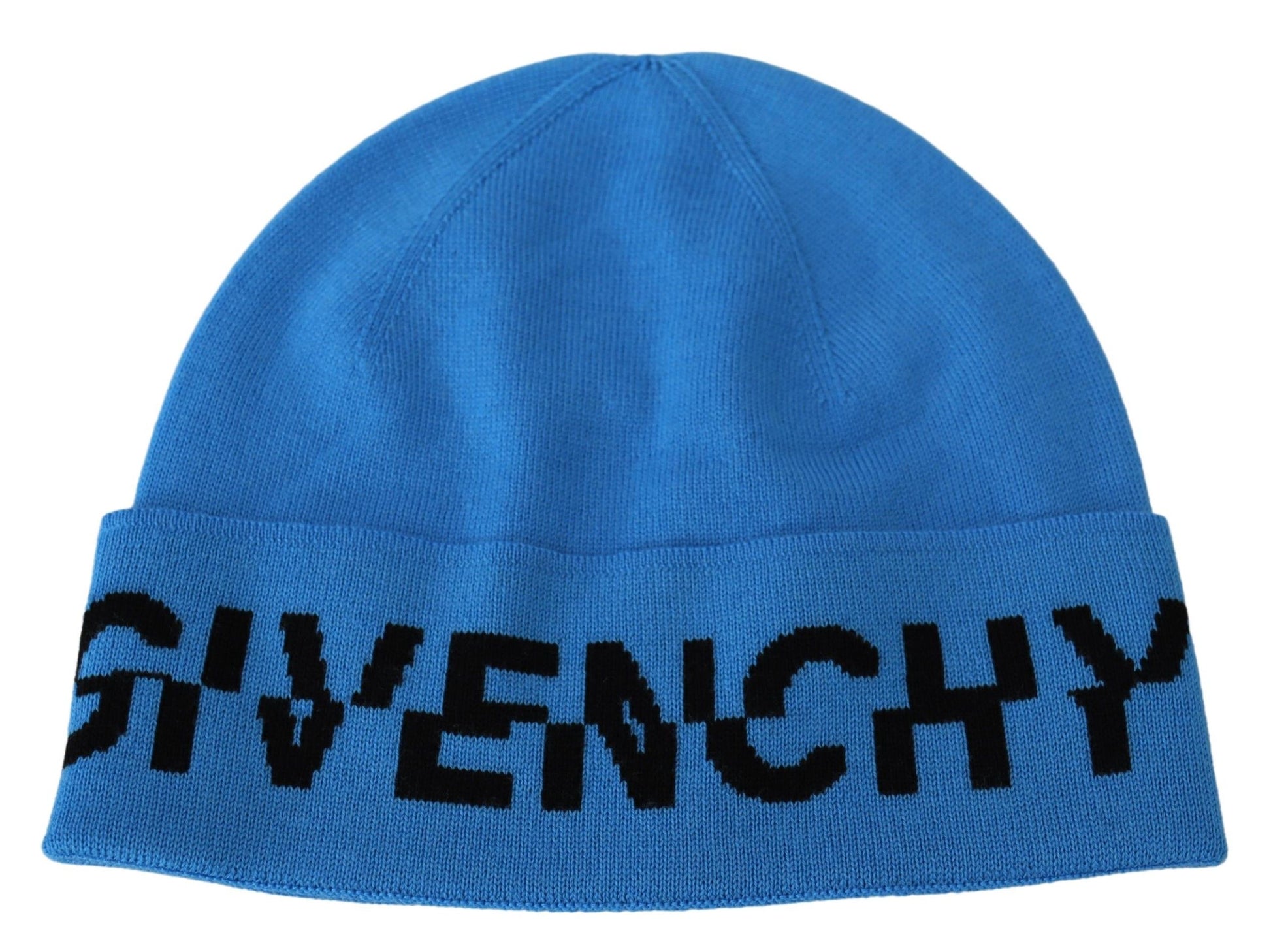 সিগনেচার ব্ল্যাক লোগো সহ Givenchy Chic Woolen Beanie