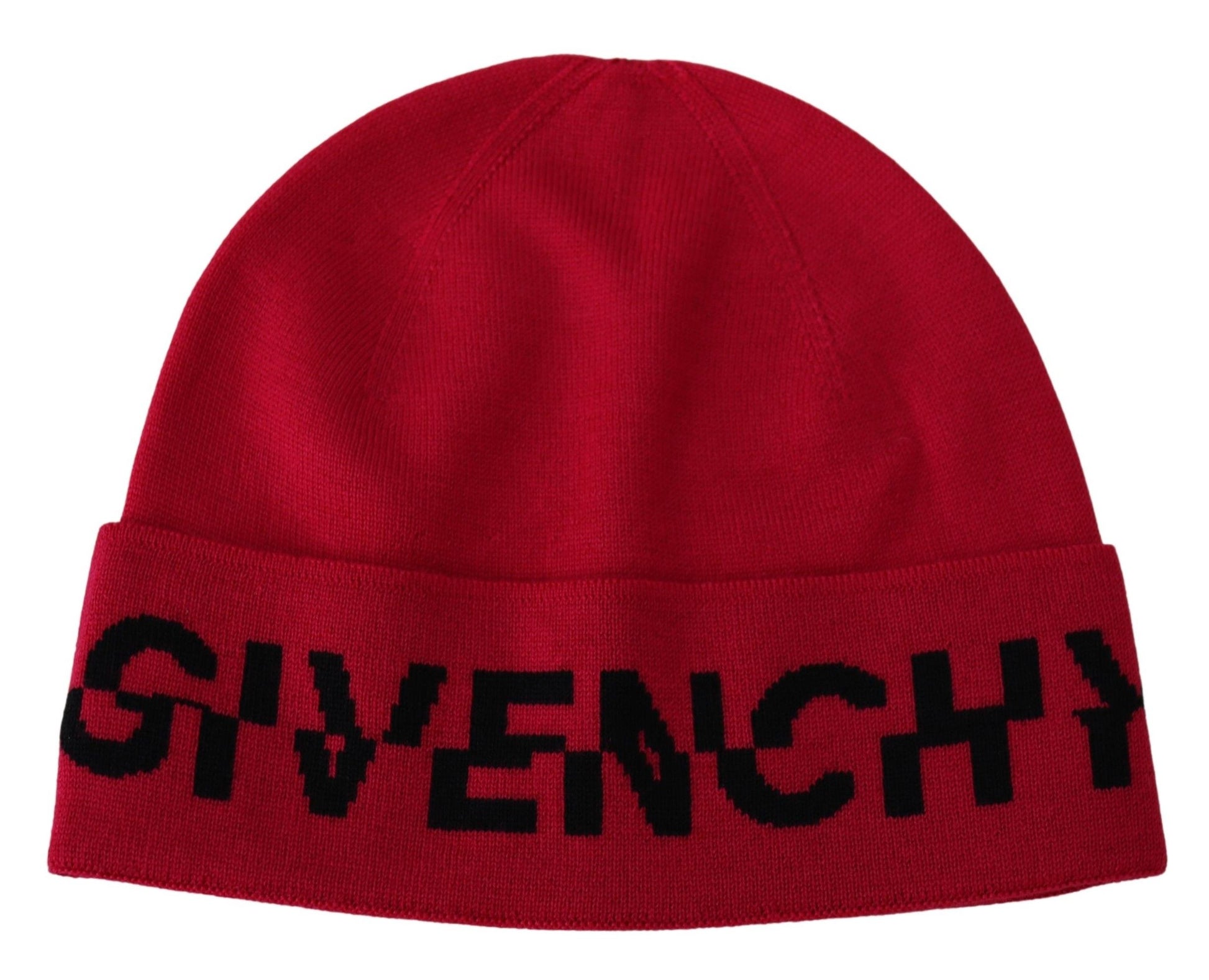 সিগনেচার কনট্রাস্ট লোগো সহ Givenchy মার্জিত উল বিনি