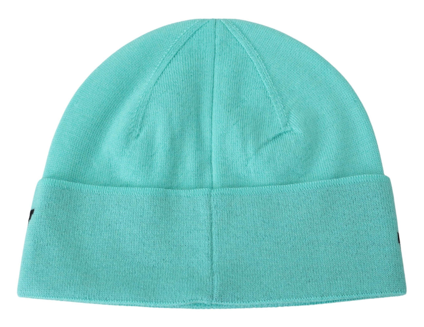 Givenchy Aquamarine Green Wool Beanie with Signature Logo Givenchy