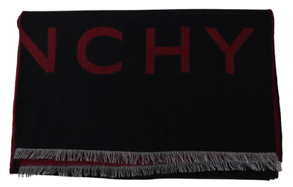 Givenchy Elegant Unisex Wool Silk Blend Scarf Givenchy