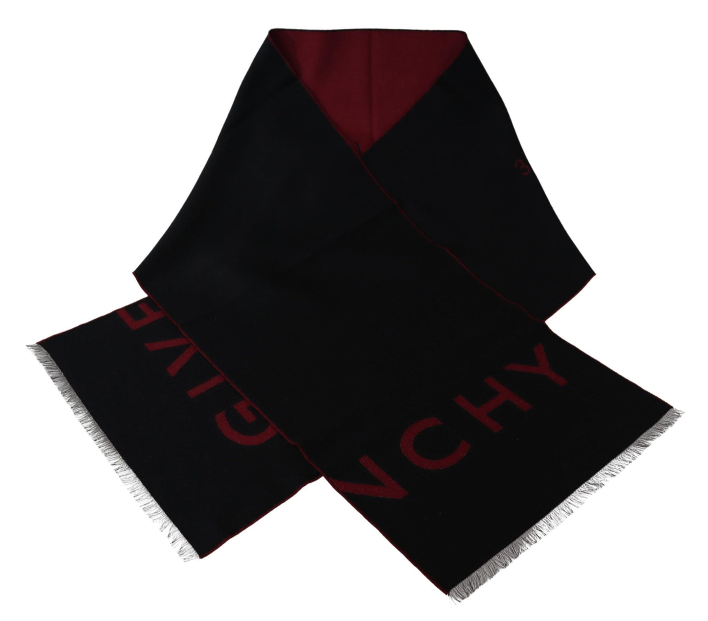 Givenchy Elegant Unisex Wool Silk Blend Scarf Givenchy