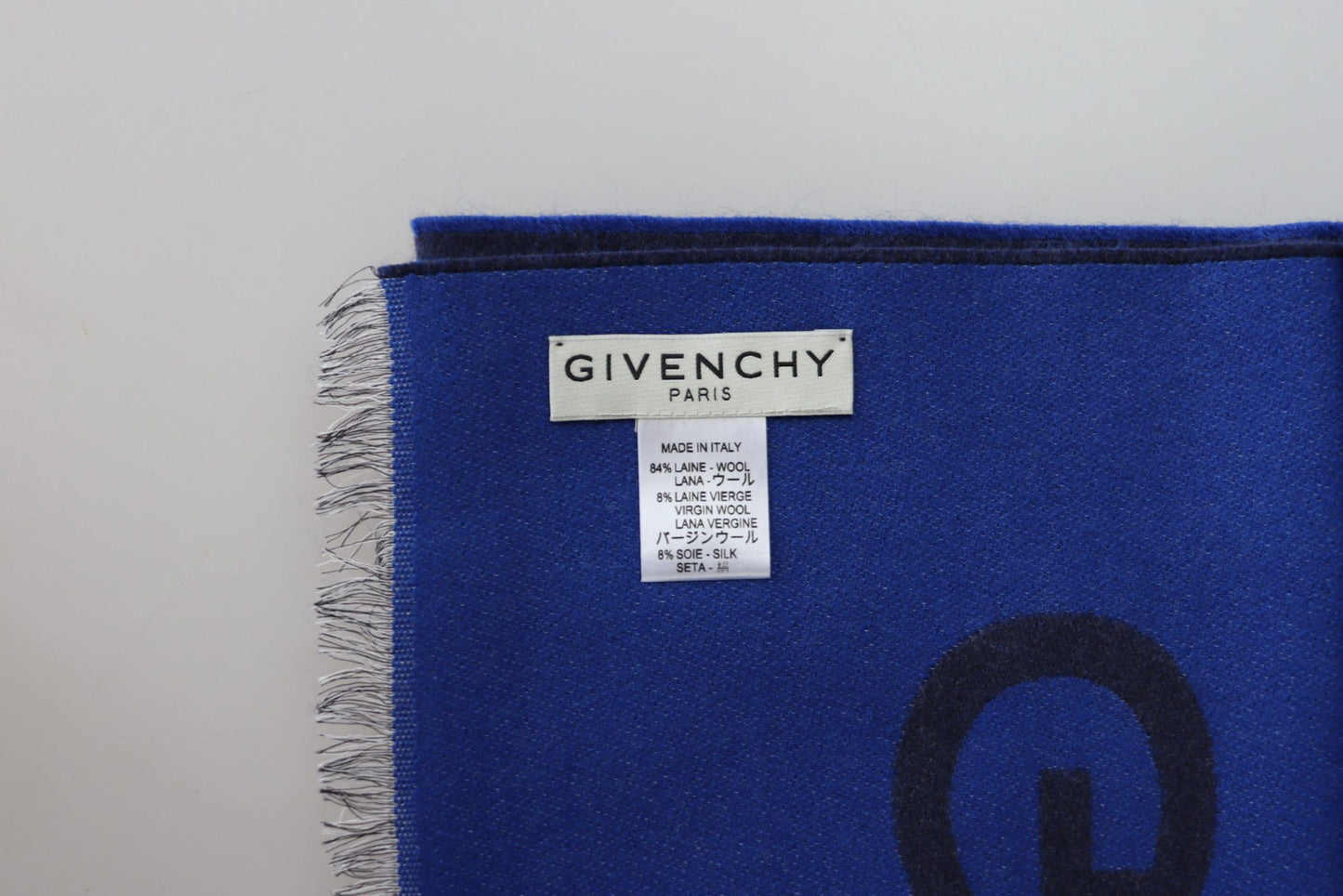 Givenchy Elegant Unisex Wool Silk Blend Scarf Givenchy