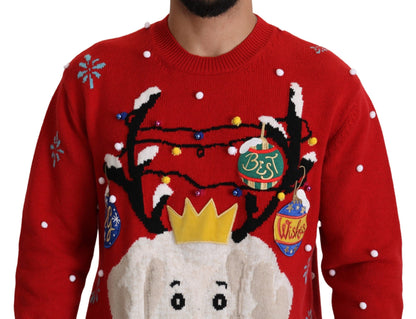 Dolce & Gabbana Elegant Christmas Cashmere Sweater Dolce & Gabbana