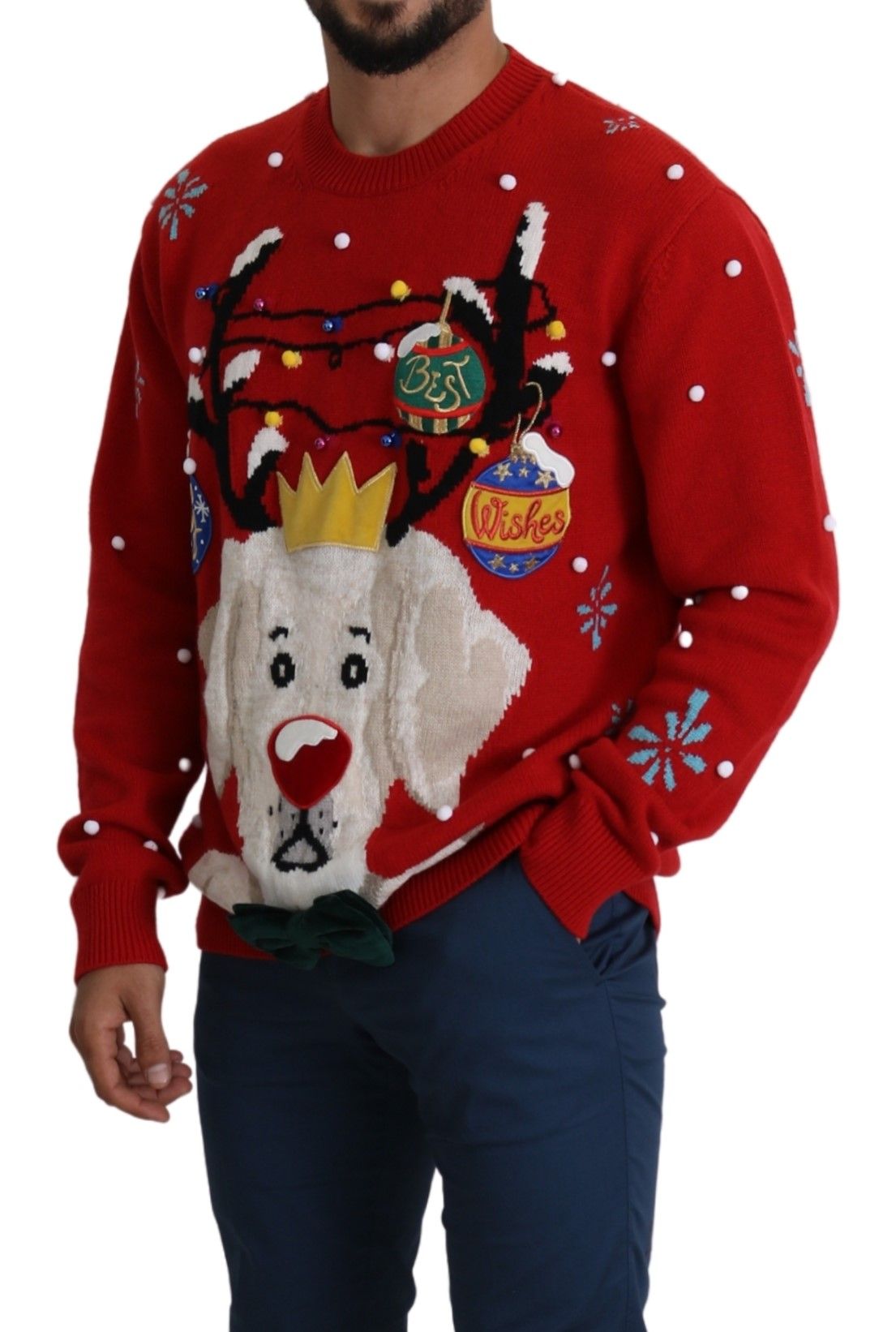 Dolce & Gabbana Elegant Christmas Cashmere Sweater Dolce & Gabbana