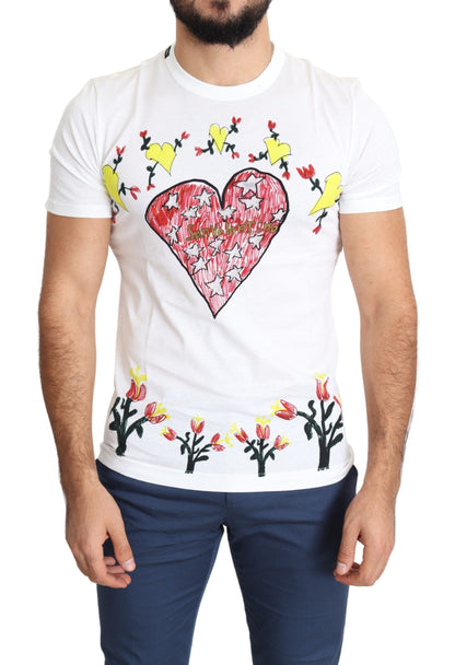 Dolce & Gabbana Chic Saint Valentine Print Crew Neck T-Shirt Dolce & Gabbana