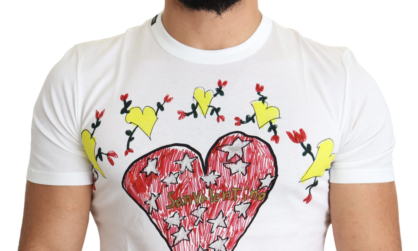 Dolce & Gabbana Chic Saint Valentine Print Crew Neck T-Shirt Dolce & Gabbana