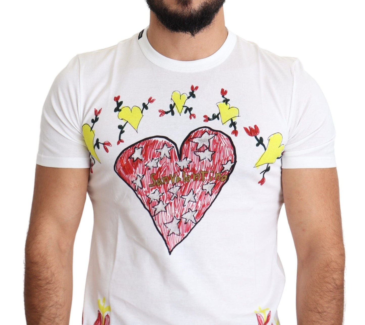 Dolce & Gabbana Chic Saint Valentine Print Crew Neck T-Shirt Dolce & Gabbana