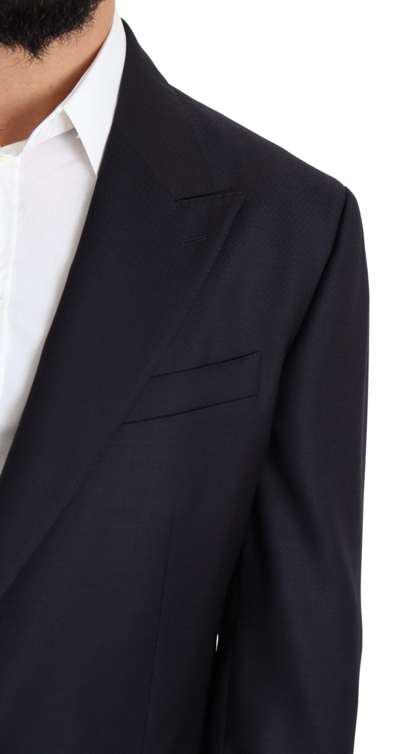 Dolce & Gabbana Elegant Black Virgin Wool Men's Blazer Dolce & Gabbana